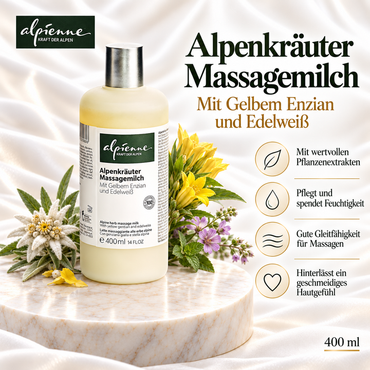 Alpienne Alpenkräuter Massagemilch
