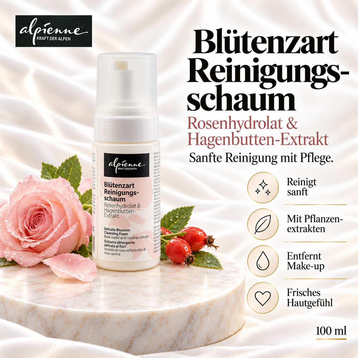 Alpienne Blütenzart Reinigungsschaum