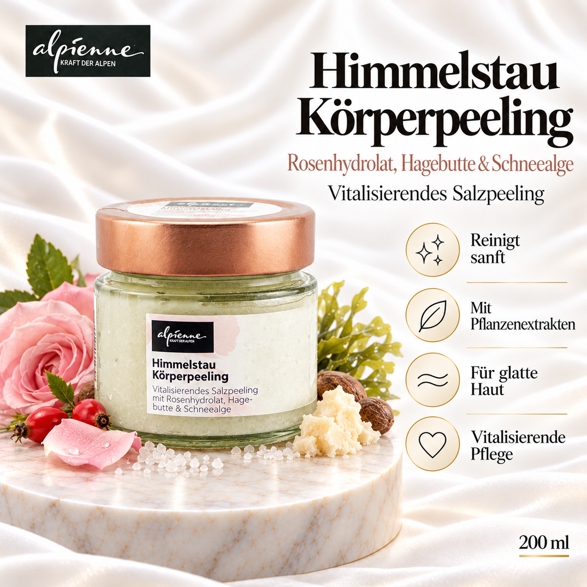 Alpienne Himmelstau Körperpeeling