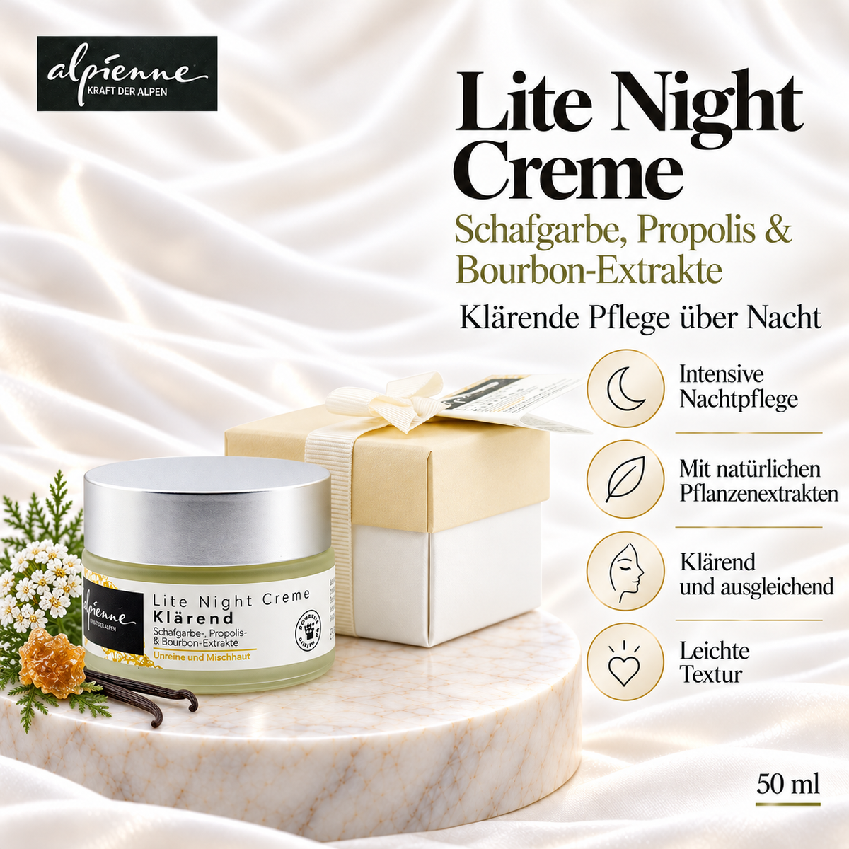 Alpienne Lite Night Creme (Klärend)