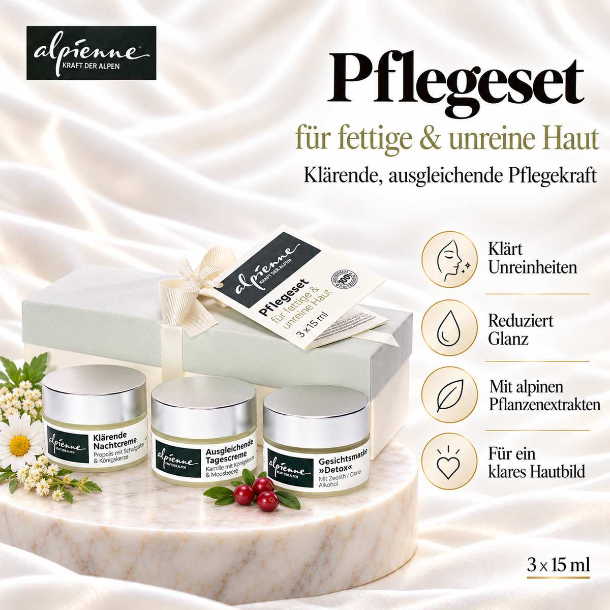Alpienne Pflegeset für fettige und unreine Haut