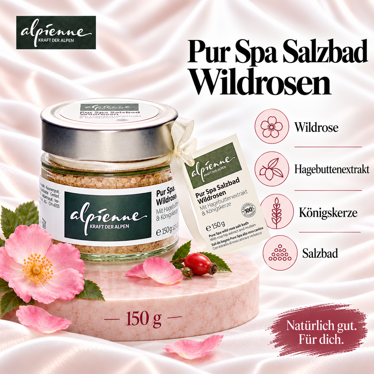 Alpienne Pur Spa Salzbad Wildrosen