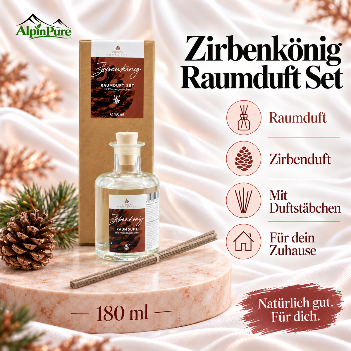 Alpine Zirbenkönig Raumduft Set