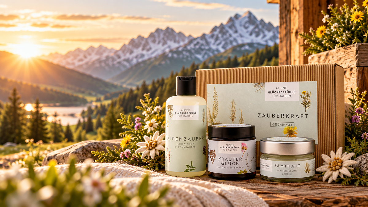 Geschenksets mit alpinen Naturprodukten