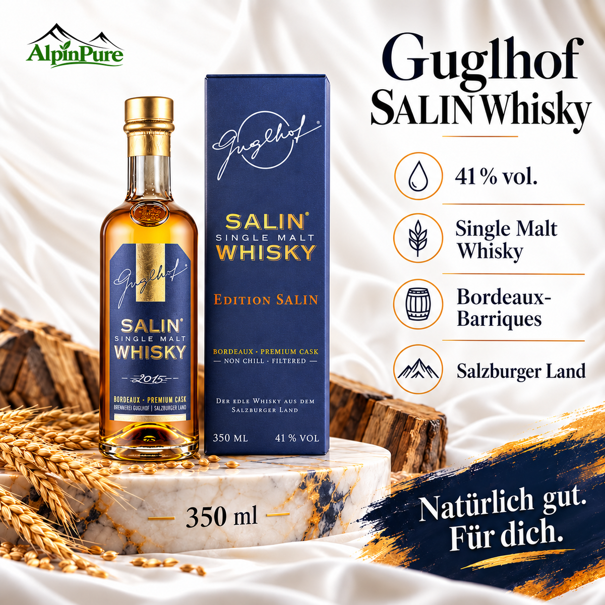 Guglhof SALIN Single Malt Whisky – "Edition SALIN",  0,35 L