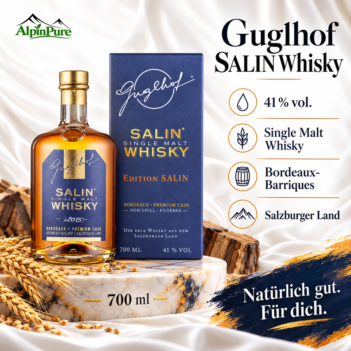 Guglhof SALIN Single Malt Whisky – "Edition SALIN",  0,7 L