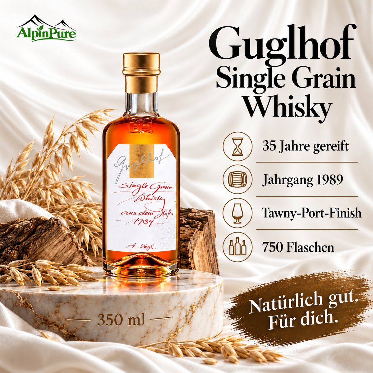 Guglhof Single Grain Whisky "1989", 0,35 L