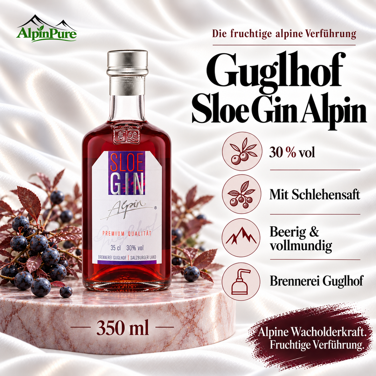 Sloe Gin Alpin 0,35L