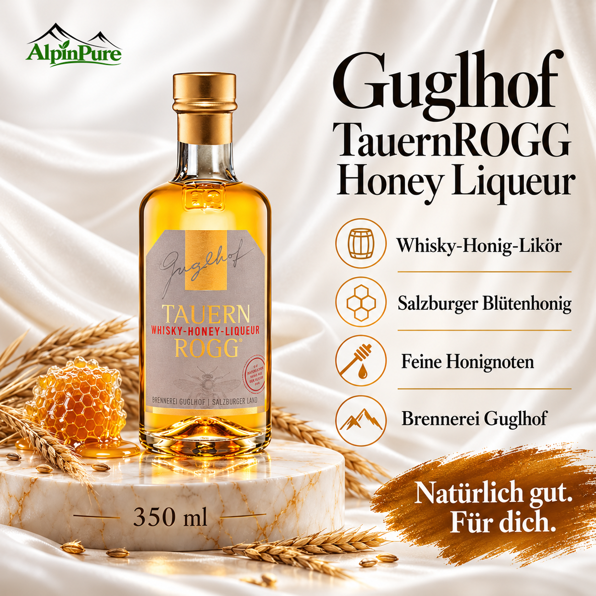 TauernROGG Whisky-Honig-Likör, 0,35L