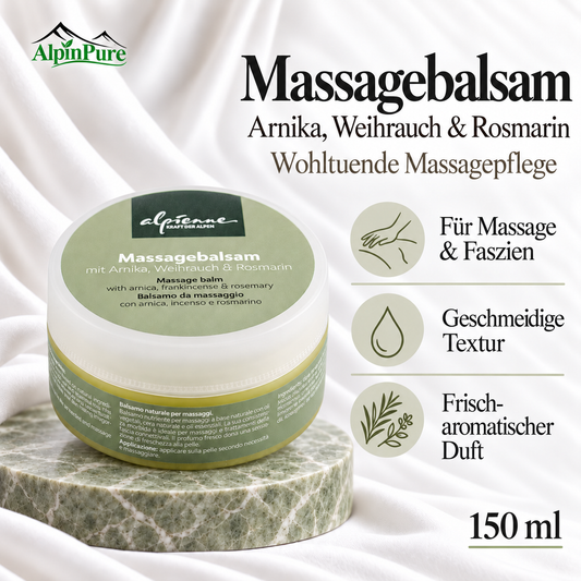 Massagebalsam mit Arnika, Weihrauch & Rosmarin