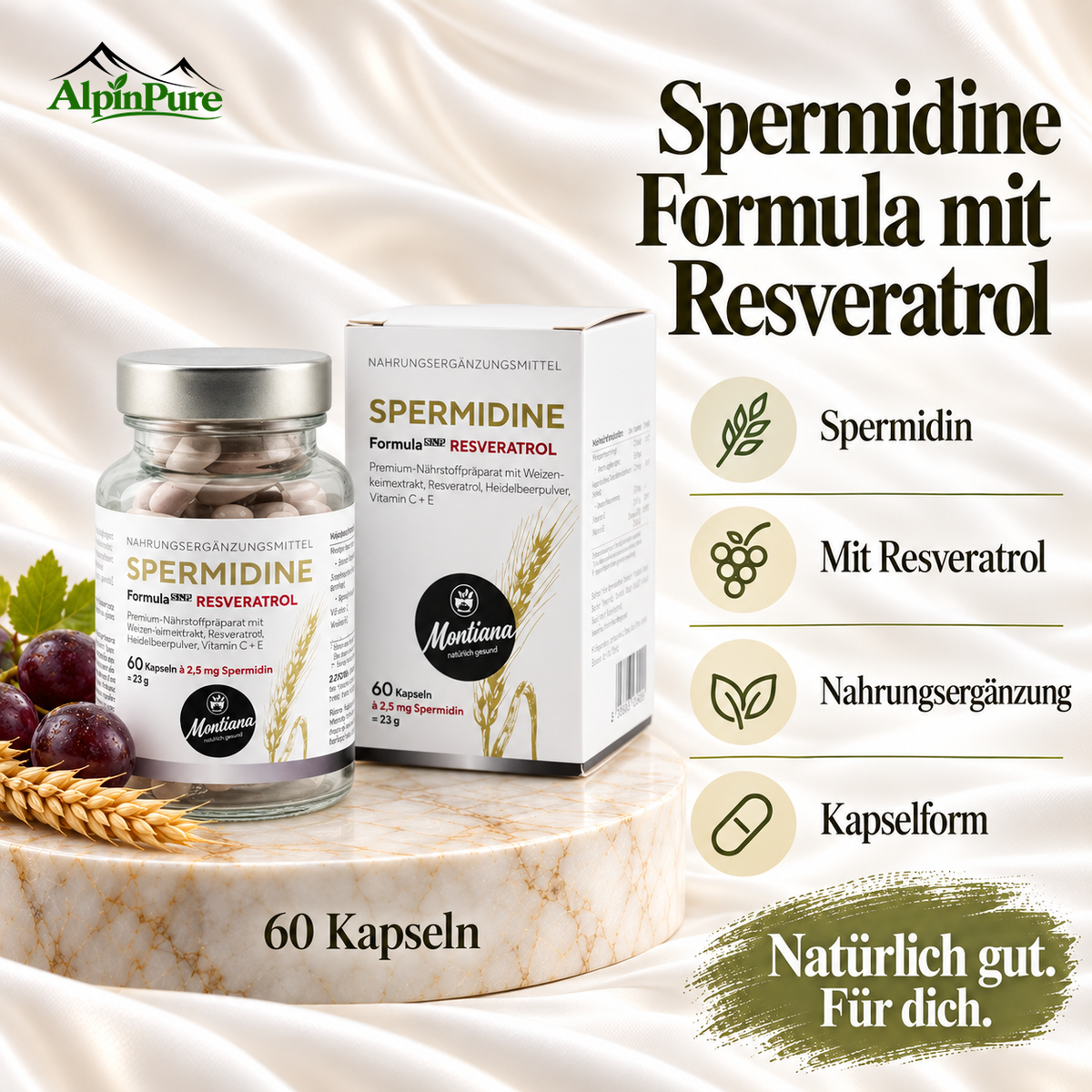Alpine Montiana Spermidine Formula Plus Reservatrol