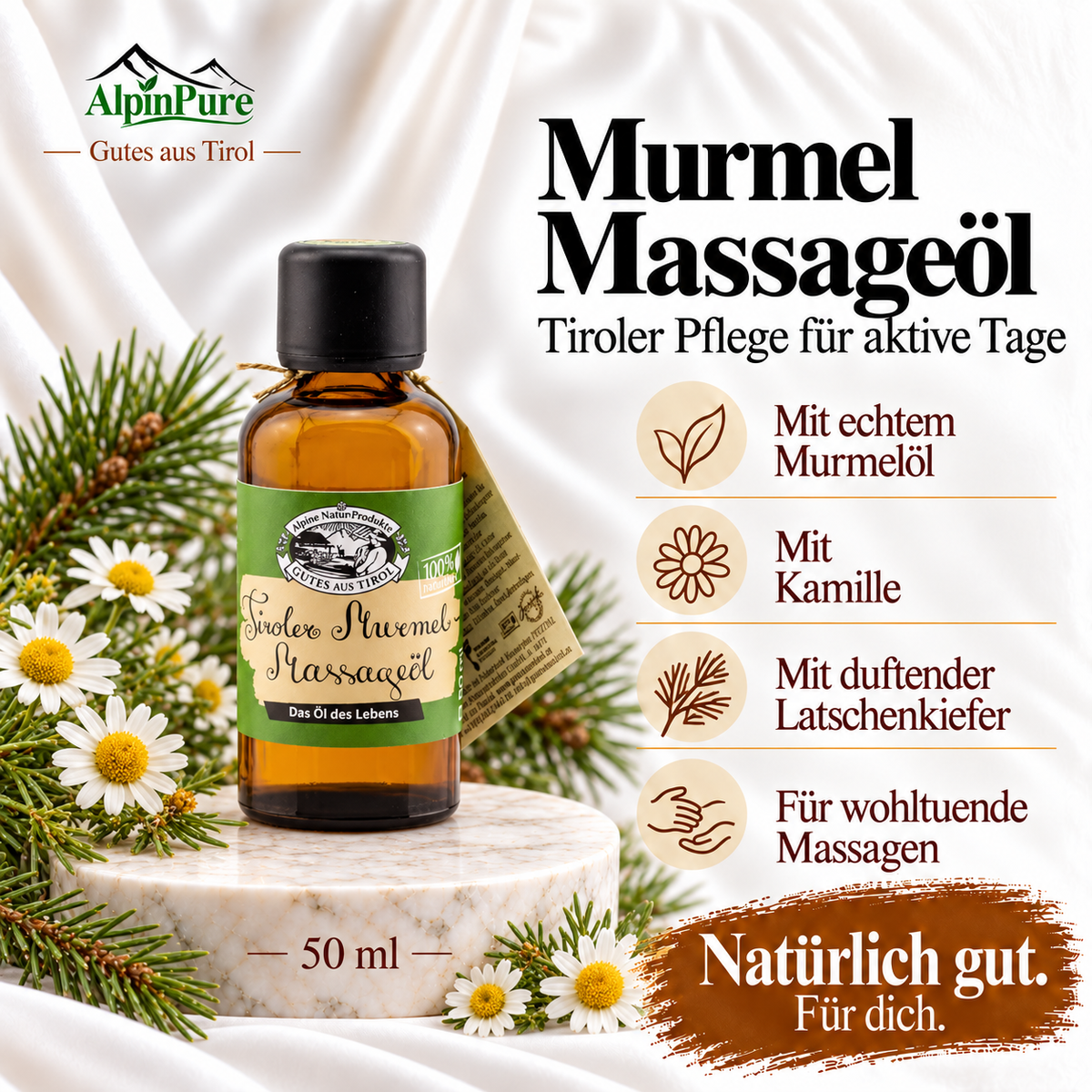 Alpine Tiroler Murmel Massageöl