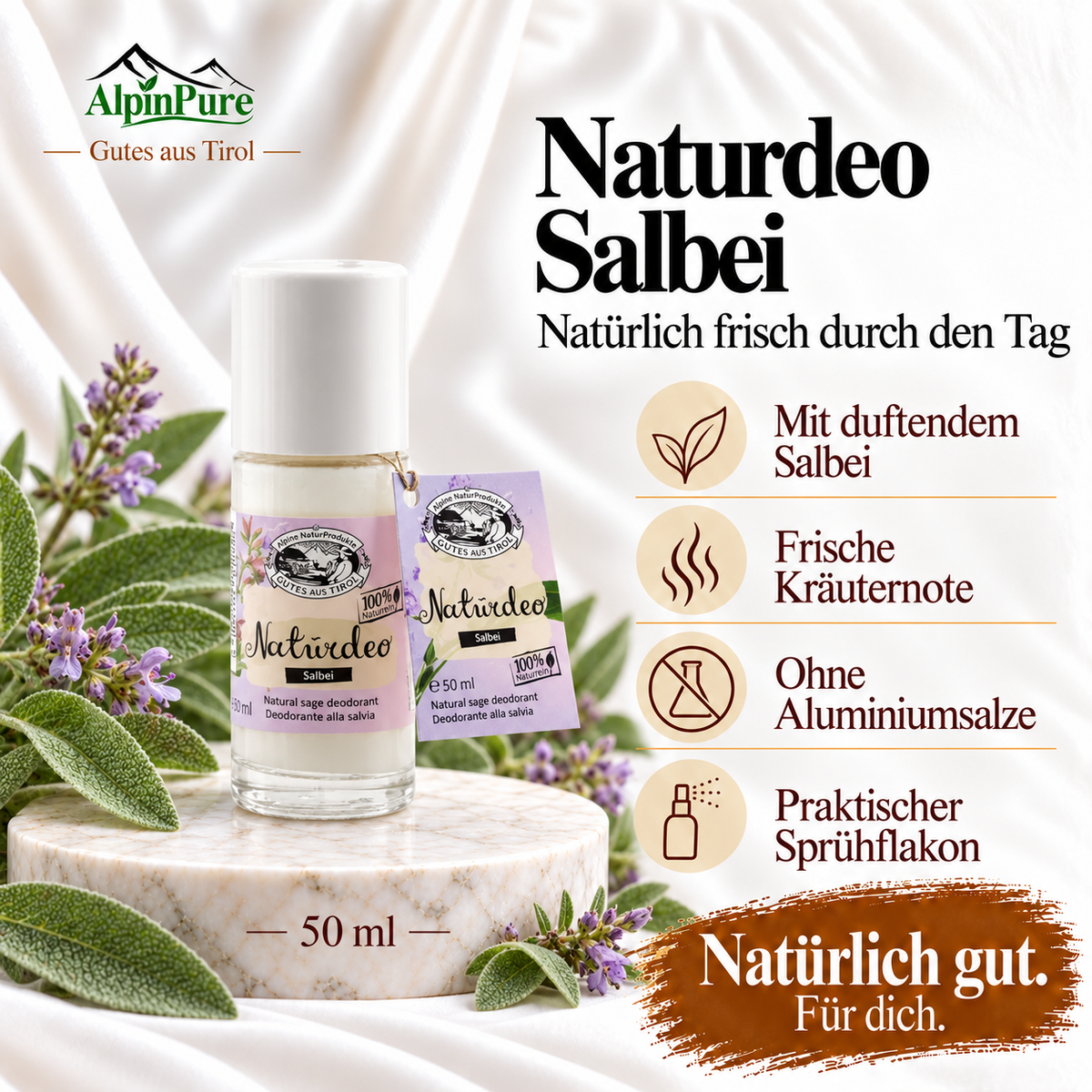 Alpine Tiroler Naturdeo "Salbei"