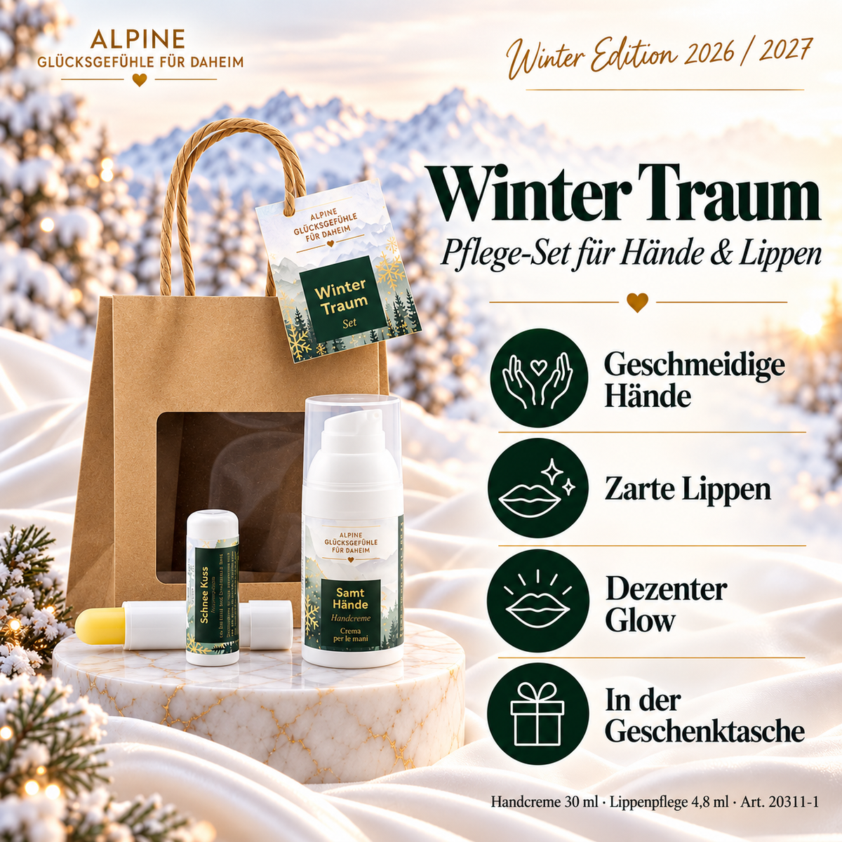 Winter Traum – Pflege-Set für Hände & Lippen