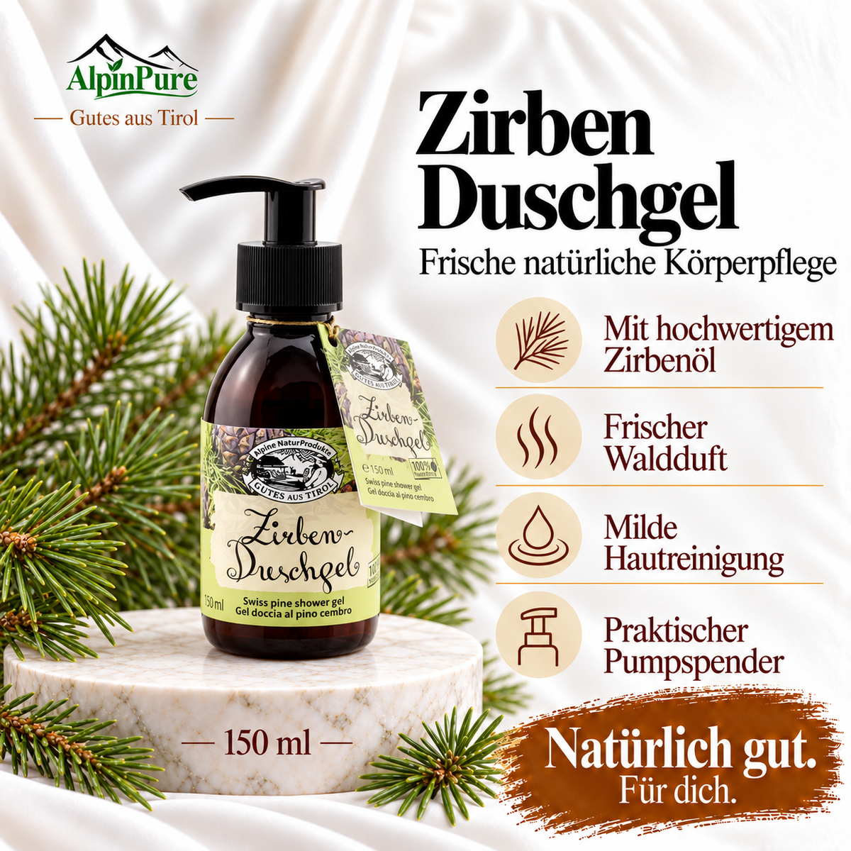 Alpine Tiroler Zirben Duschgel