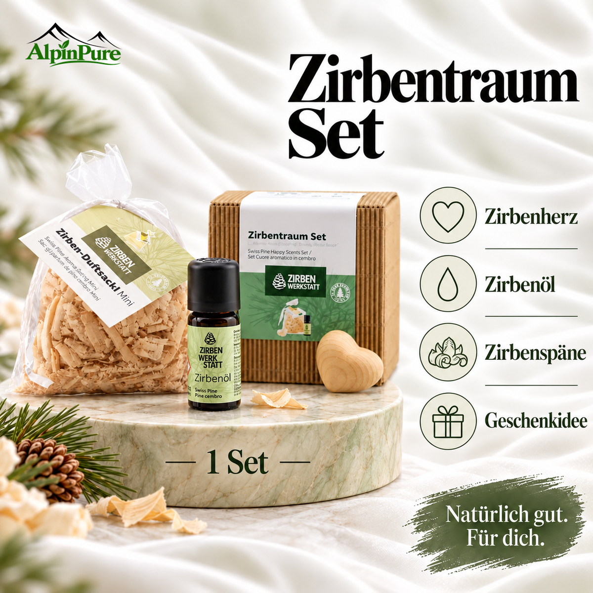Alpine Zirbenwerkstatt "Zirbentraum Set"